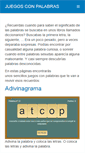 Mobile Screenshot of juegosconpalabras.com